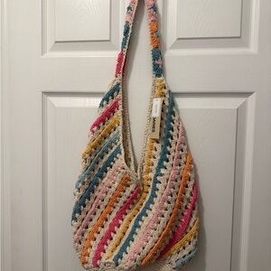 No Boundaries Multicolor Crochet Shoulder Bag